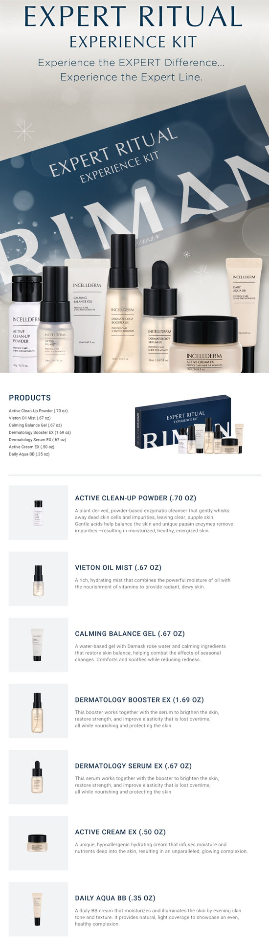 Expert RIMAN Ritual Experience Kit | Trial Sample Pack | Incellerm ...